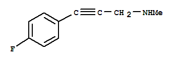 (9ci)-3-(4-氟苯基)-n-甲基-2-丙炔-1-胺结构式_450357-63-8结构式