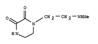 (9ci)-1-[2-(甲基氨基)乙基]-2,3-哌嗪二酮结构式_451453-63-7结构式