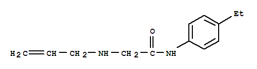 (9ci)-n-(4-乙基苯基)-2-(2-丙烯基氨基)-乙酰胺结构式_457617-18-4结构式