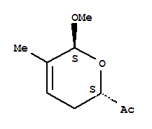 Ethanone, 1-[(2s,6s)-3,6-dihydro-6-methoxy-5-methyl-2h-pyran-2-yl]-(9ci) Structure,457623-06-2Structure