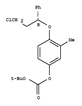 (R)-3-chloro-1-phenyl-1-[2-methyl-4-[(tert-butoxycarbonyl)oxy]phenoxy]
propane Structure,457634-25-2Structure