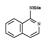 (9ci)-n-甲基-1-异喹啉胺结构式_46000-11-7结构式