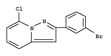 2-(3-Bromophenyl)-7-chloropyrazolo[1,5-a]pyridine Structure,460079-44-1Structure