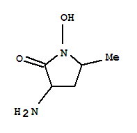 (7ci,8ci)-3-氨基-1-羟基-5-甲基-2-吡咯烷酮结构式_4666-58-4结构式