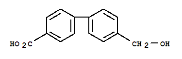 4-Hydroxymethyl-biphenyl-4-carboxylic acid Structure,49743-87-5Structure