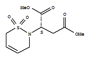 (2S)-2-(3,6-dihydro-1,1-dioxido-2h-1,2-thiazin-2-yl)-butanedioic acid 1,4-dimethyl ester Structure,515130-18-4Structure