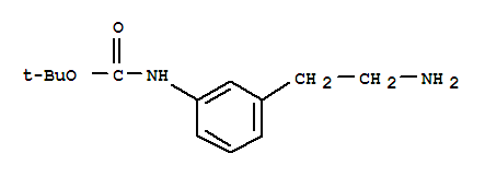 [3-(2-氨基-乙基)-苯基]-氨基甲酸叔丁酯结构式_522602-16-0结构式