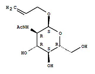 2-乙酰氨基-2-脱氧-alpha-D-吡喃葡萄糖苷烯丙酯结构式_54400-75-8结构式