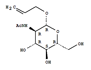 2-乙酰氨基-2-脱氧-beta-D-吡喃葡萄糖苷烯丙酯结构式_54400-77-0结构式