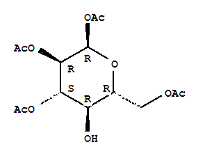 1,2,3,6-四-o-乙酰基-alpha-d-吡喃葡萄糖结构式_55286-97-0结构式