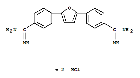 4-[5-(4-Carbamimidoylphenyl)-2-furyl ]benzenecarboximidamide Structure,55368-40-6Structure