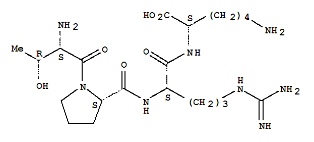 (2S)-6-amino-2-[[(2s)-2-[[(2s)-1-[(2s,3r)-2-amino-3-hydroxy-butanoyl ]pyrrolidine-2-carbonyl ]amino]-5-(diaminomethylideneamino)pentanoyl ]amino]hexanoic acid Structure,56767-30-7Structure