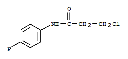 3-Chloro-n-(4-fluorophenyl)propanamide Structure,56767-37-4Structure