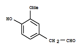 2-(4-Hydroxy-3-methoxy-phenyl)acetaldehyde Structure,5703-24-2Structure