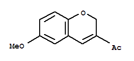 1-(6-甲氧基-2H-色烯-3-基)-1-乙酮结构式_57543-56-3结构式