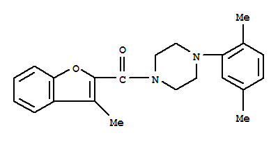 Piperazine,1-(2,5-dimethylphenyl)-4-[(3-methyl-2-benzofuranyl)carbonyl ]-(9ci) Structure,588676-07-7Structure