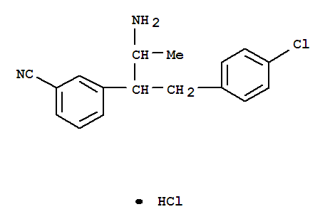 Benzonitrile, 3-[2-amino-1-[(4-chlorophenyl)methyl]propyl]-, hydrochloride Structure,605680-52-2Structure