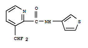 (9ci)-3-(二氟甲基)-n-3-噻吩-2-吡啶羧酰胺结构式_616204-51-4结构式