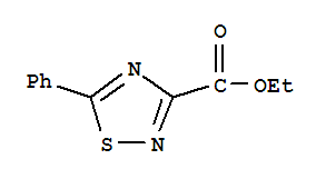 5-苯基-1,2,4-噻二唑-3-羧酸乙酯结构式_61689-35-8结构式