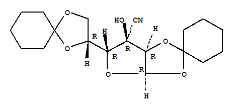 1,2:5,6-二-o-环亚己基-3-氰基-alpha-d-异呋喃糖结构式_62293-19-0结构式