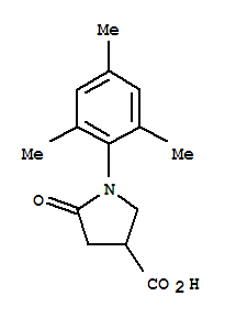 5-Oxo-1-(2,4,6-trimethyl-phenyl)-pyrrolidine-3-carboxylic acid Structure,63675-25-2Structure