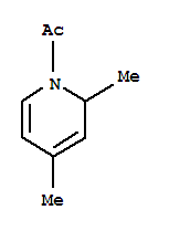 (9ci)-1-乙酰基-1,2-二氢-2,4-二甲基吡啶结构式_63755-35-1结构式