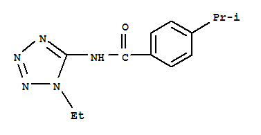 Benzamide, n-(1-ethyl-1h-tetrazol-5-yl)-4-(1-methylethyl)-(9ci) Structure,638146-73-3Structure