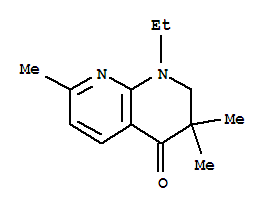 (9ci)-1-乙基-2,3-二氢-3,3,7-三甲基-1,8-萘啶-4(1h)-酮结构式_640730-87-6结构式