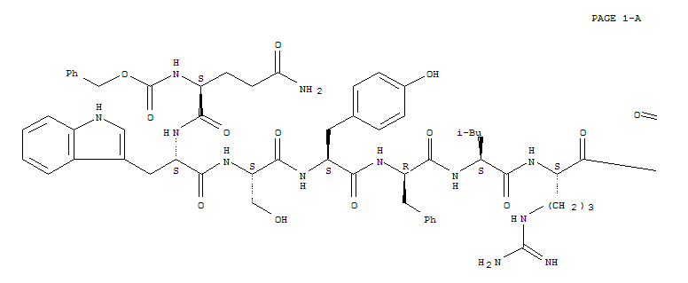 谷氨酰胺酰(1)-去组氨酰(2)-苯丙氨酰(6)-N-乙基脯氨酰胺(9)-黄体生成激素释放激素结构式_64153-06-6结构式