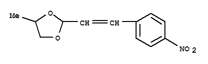 1,3-Dioxolane,4-methyl-2-2-(4-nitrophenyl)ethenyl- Structure,64181-20-0Structure