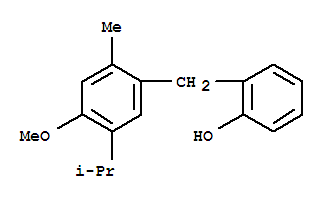 2-[[4-Methoxy-2-methyl-5-(1-methylethyl)phenyl]methyl]phenol Structure,64421-22-3Structure