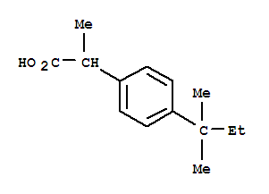 Benzeneacetic acid,4-(1,1-dimethylpropyl)--alpha--methyl-(9ci) Structure,64451-78-1Structure