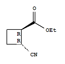 反式-(9ci)-2-氰基-环丁烷羧酸乙酯结构式_64652-33-1结构式