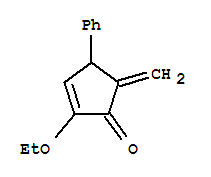 (9ci)-2-乙氧基-5-亚甲基-4-苯基-2-环戊烯-1-酮结构式_647024-72-4结构式