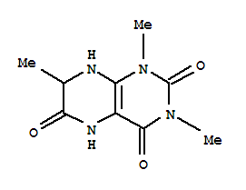 2,4,6(3H)-pteridinetrione, 1,5,7,8-tetrahydro-1,3,7-trimethyl- Structure,64724-40-9Structure