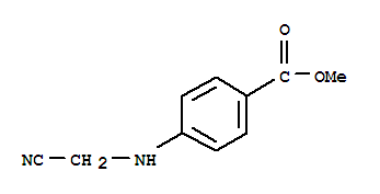 (9ci)-4-[(氰基甲基)氨基]-苯甲酸甲酯结构式_64731-37-9结构式