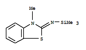 Silanamine, 1,1,1-trimethyl-n-(3-methyl-2(3h)-benzothiazolylidene)-(9ci) Structure,64874-21-1Structure