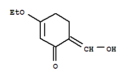 (7ci,9ci)-3-乙氧基-6-(羟基亚甲基)-2-环己烯-1-酮结构式_64908-72-1结构式