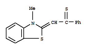 Ethanethione, 2-(3-methyl-2(3h)-benzothiazolylidene)-1-phenyl-(9ci) Structure,64978-76-3Structure