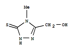 3H-1,2,4-triazole-3-thione, 2,4-dihydro-5-(hydroxymethyl)-4-methyl-(9ci) Structure,65029-36-9Structure