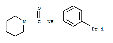 (9ci)-n-[3-(1-甲基乙基)苯基]-1-哌啶羧酰胺结构式_651053-00-8结构式