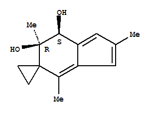 Spiro[cyclopropane-1,5-[5h]indene]-6,7-diol, 6,7-dihydro-2,4,6-trimethyl-, (6r,7s)- (9ci) Structure,652134-50-4Structure