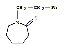 2H-azepine-2-thione, hexahydro-1-(2-phenylethyl)- Structure,65486-38-6Structure