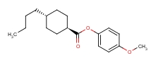 4α-butylcyclohexane-1β-carboxylic acid 4-methoxyphenyl ester Structure,67589-46-2Structure