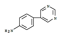 Benzenamine, 4-(5-pyrimidinyl)-(9ci) Structure,69491-60-7Structure