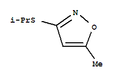 (9ci)-5-甲基-3-[(1-甲基乙基)硫代]-异噁唑结构式_69528-76-3结构式