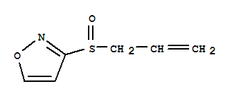 (9ci)-3-(2-丙烯基亚磺酰基)-异噁唑结构式_69528-81-0结构式