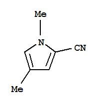(9ci)-1,4-二甲基-1H-吡咯-2-甲腈结构式_69857-48-3结构式