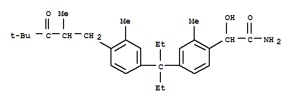  4-[1-乙基-1-[3-甲基-4-(2,4,4-三甲基-3-氧代戊基)苯基]丙基]--alpha--羟基-2-甲基-苯乙酰胺结构式_700826-43-3结构式