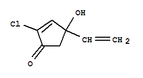 2-Cyclopenten-1-one, 2-chloro-4-ethenyl-4-hydroxy- Structure,700869-78-9Structure